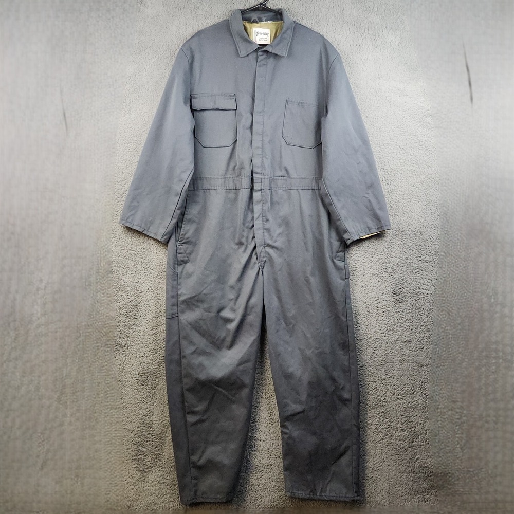 Vintage Walls Coveralls Men's XL Gray Mike Myers Mechanic Workwear Insulated